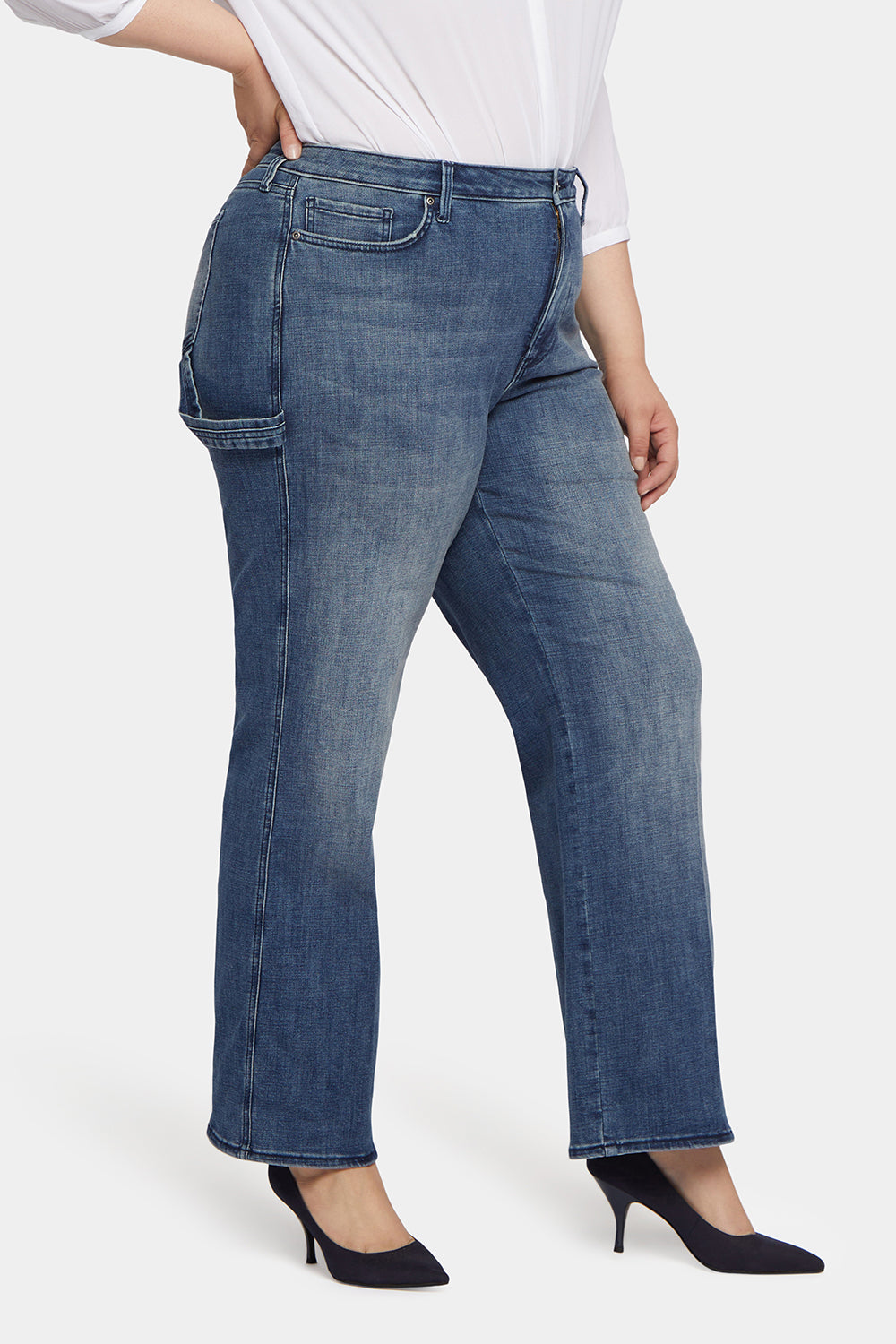 Teresa Wide Leg Jeans In Plus Size - Caliente