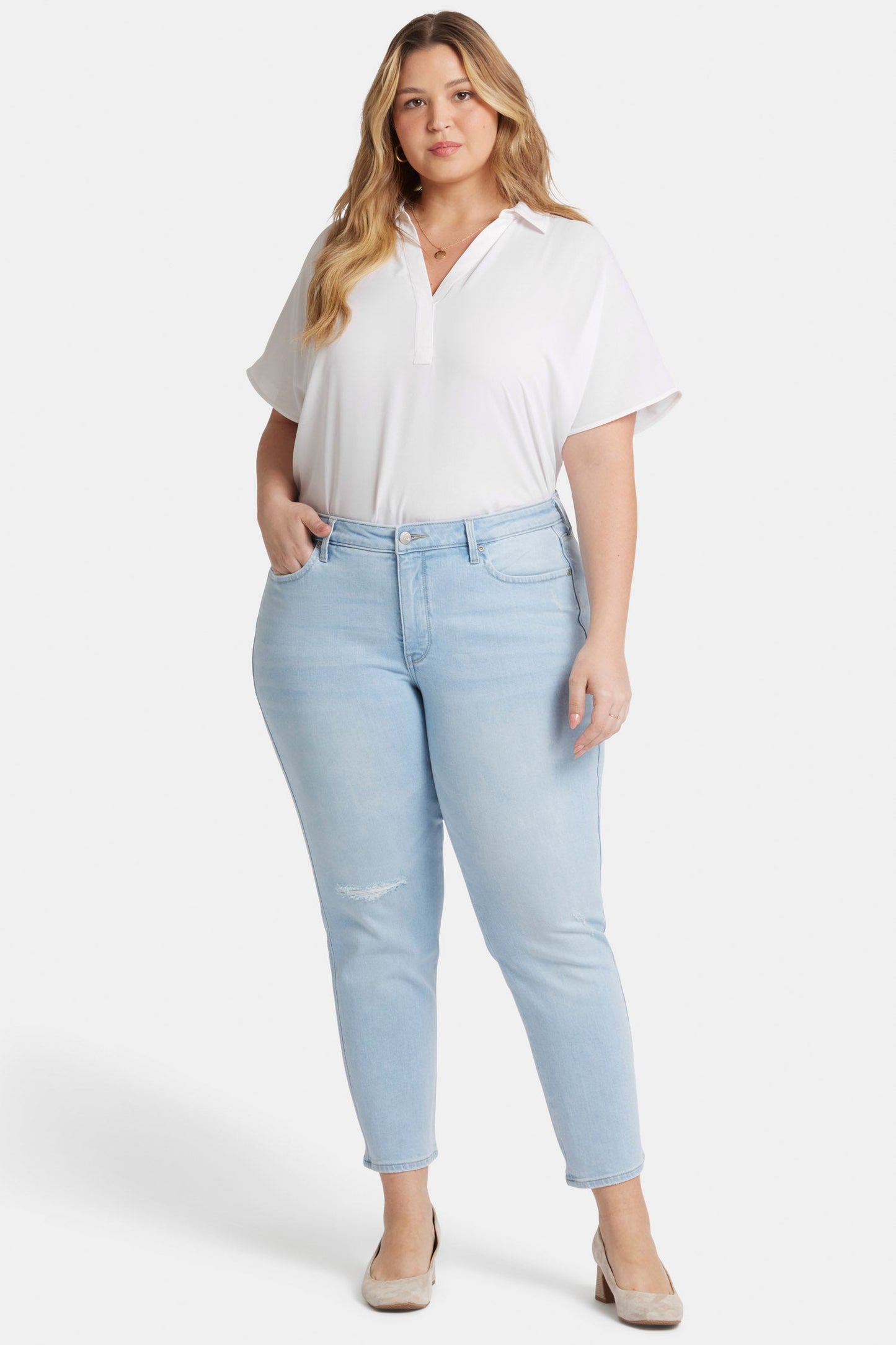 Stella Tapered Ankle Jeans In Plus Size - Estrella