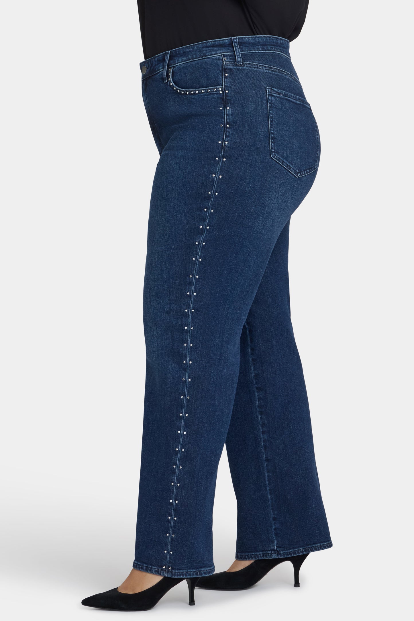 Brooke Loose Straight Jeans In Plus Size - Louvre Sapphire