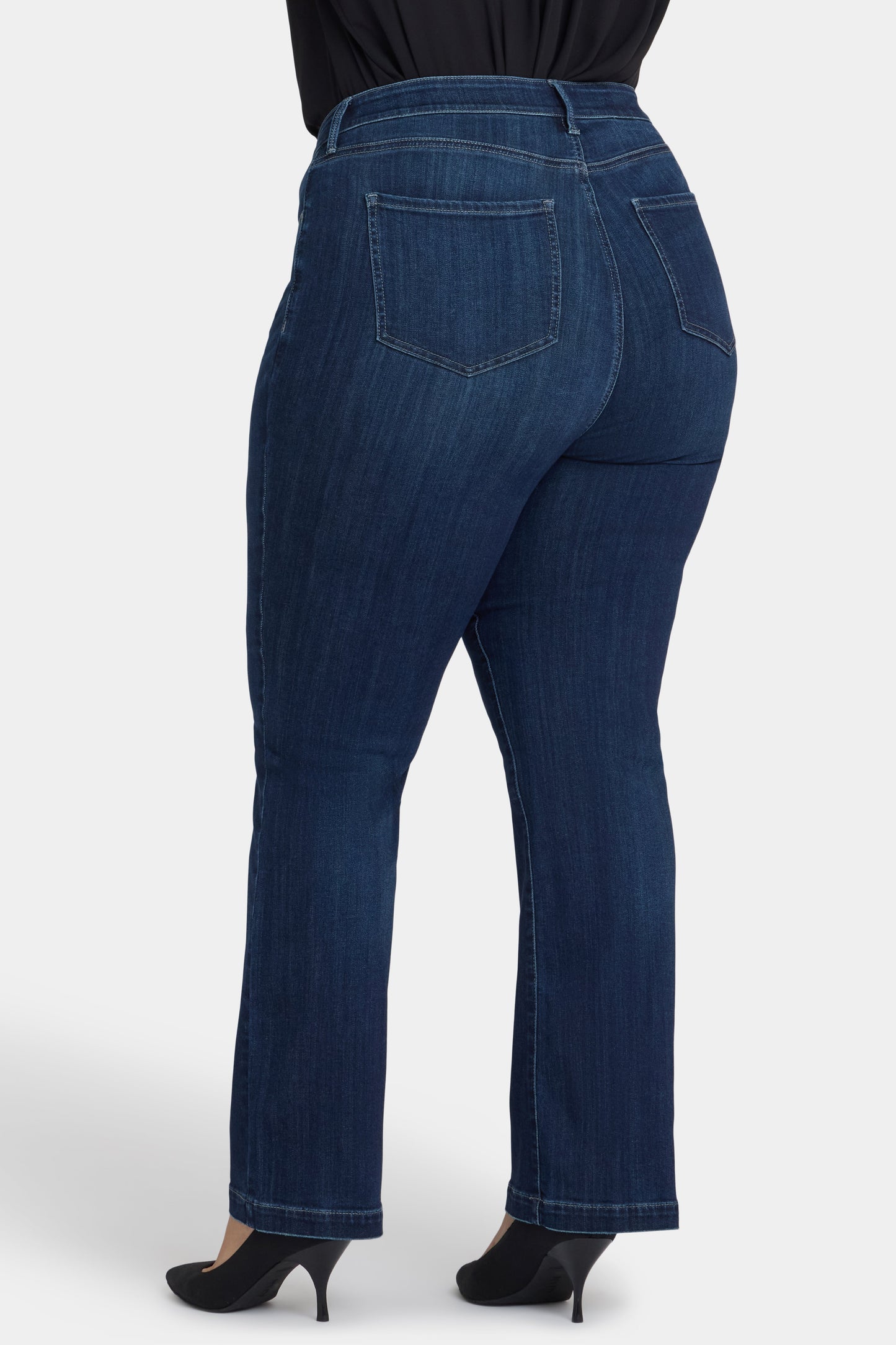 Teresa Wide Leg Jeans In Plus Size - Ink Skyline
