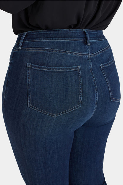 Teresa Wide Leg Jeans In Plus Size - Ink Skyline