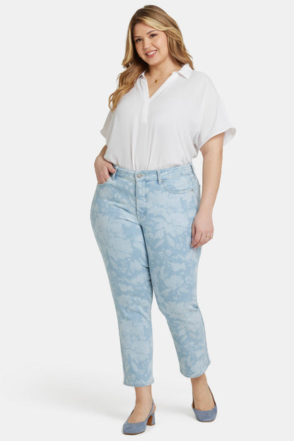 Marilyn Straight Ankle Jeans In Plus Size - Marian Annabella