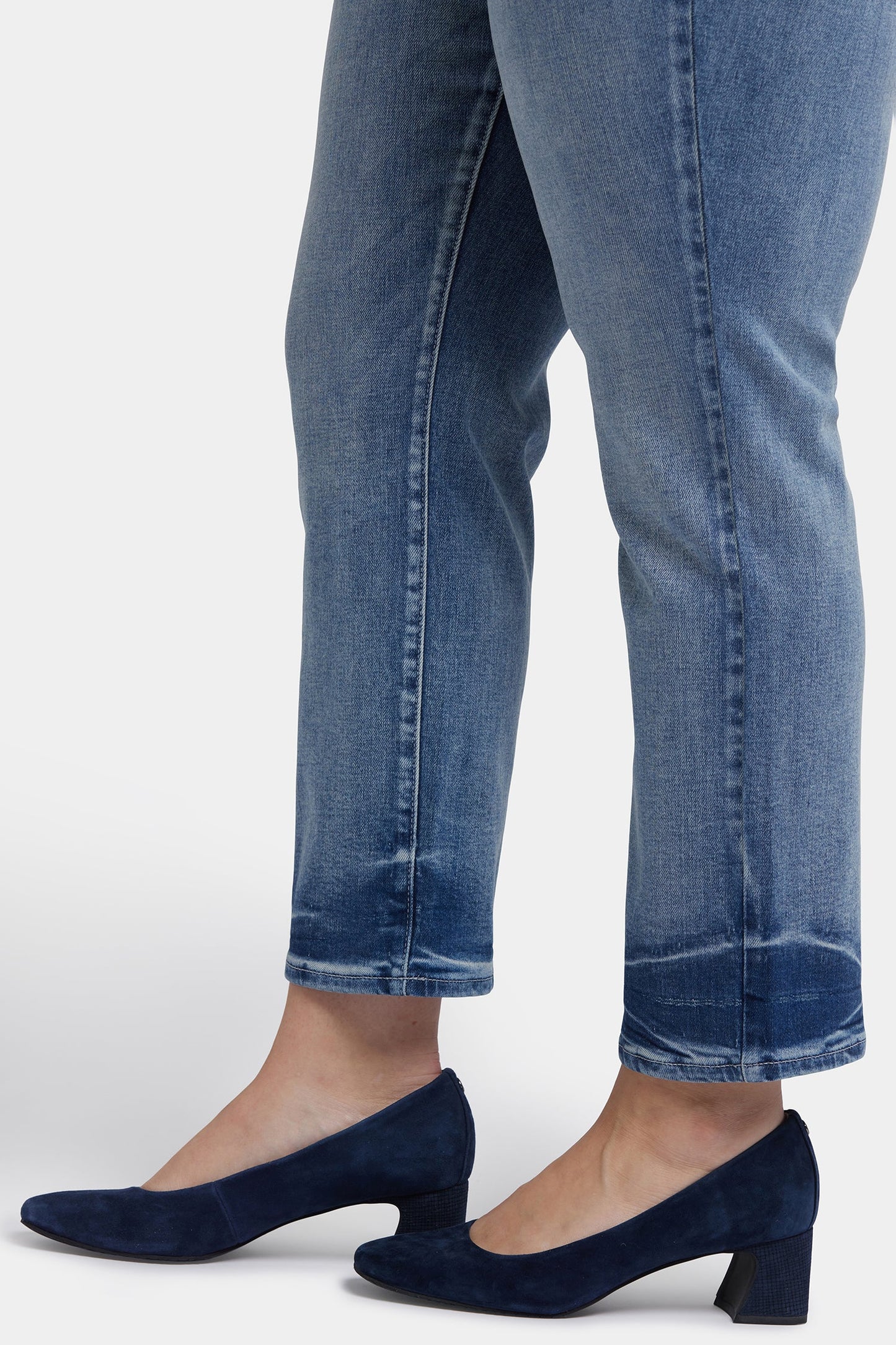 Marilyn Straight Ankle Jeans In Plus Size - Torrent Peak
