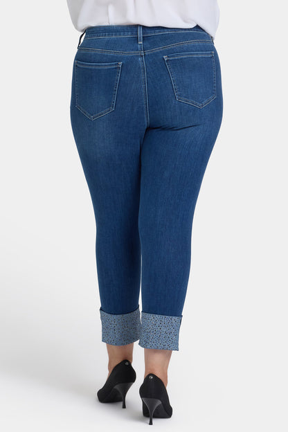 Sheri Slim Ankle Jeans In Plus Size - Vintage Lapis