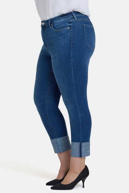 Sheri Slim Ankle Jeans In Plus Size - Vintage Lapis