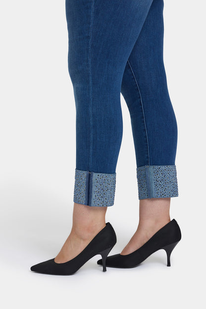 Sheri Slim Ankle Jeans In Plus Size - Vintage Lapis