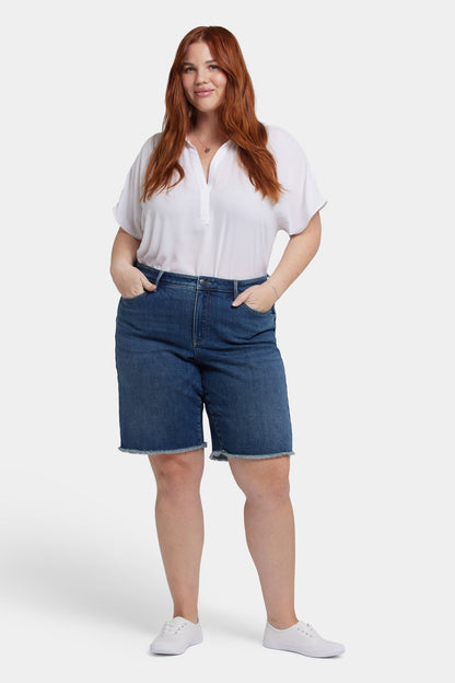 Lilly Denim Shorts In Plus Size - Rio Rapids
