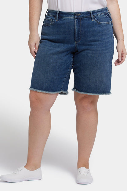 Lilly Denim Shorts In Plus Size - Rio Rapids