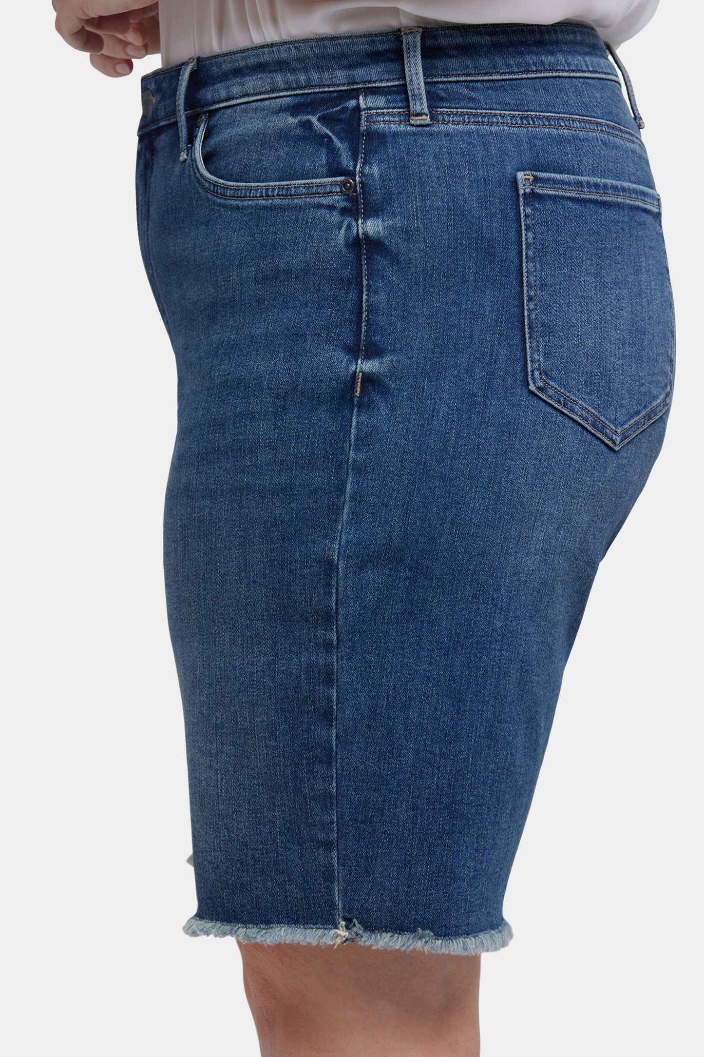 Lilly Denim Shorts In Plus Size - Rio Rapids