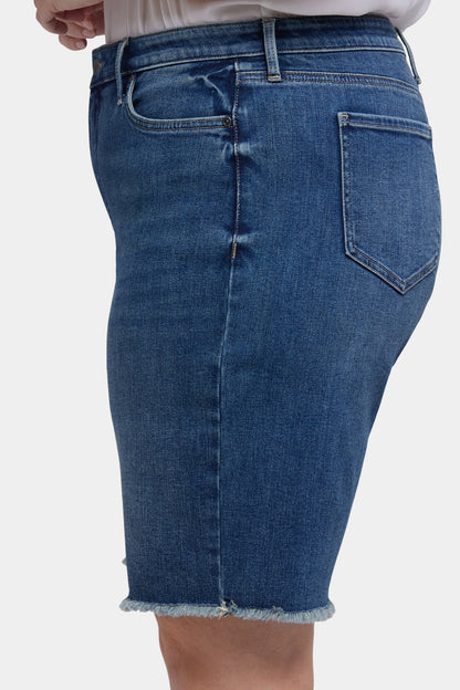Lilly Denim Shorts In Plus Size - Rio Rapids