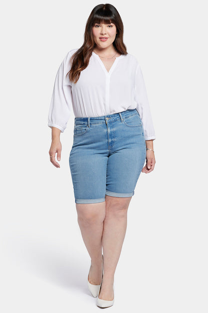 Briella 11 Inch Denim Shorts In Plus Size - Nottinghill