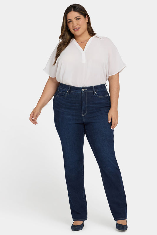 Marilyn Straight Jeans In Plus Size - Midnight Breeze