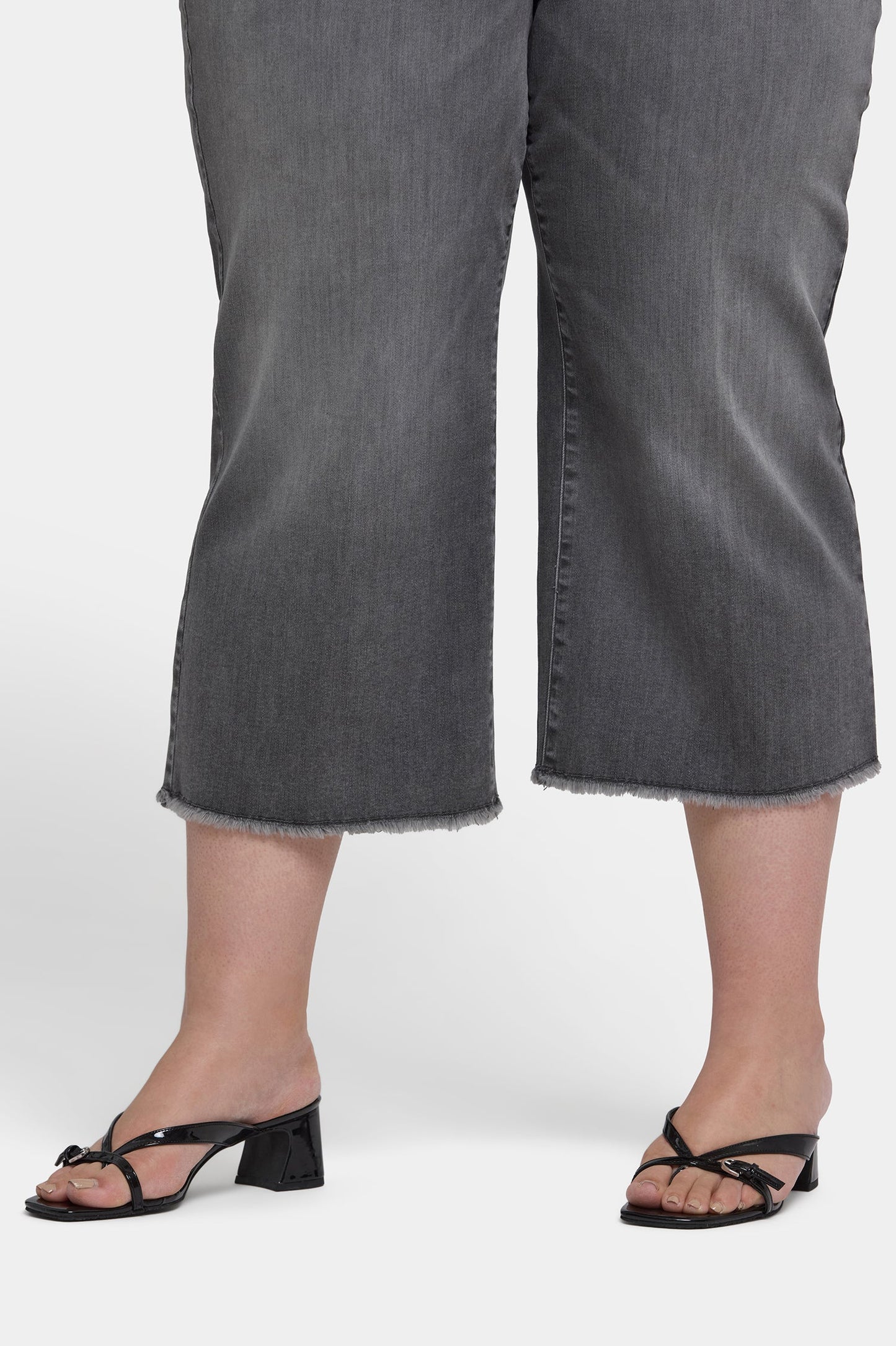 Brigitte Wide Leg Capri Jeans In Plus Size - Frontera Bluffs