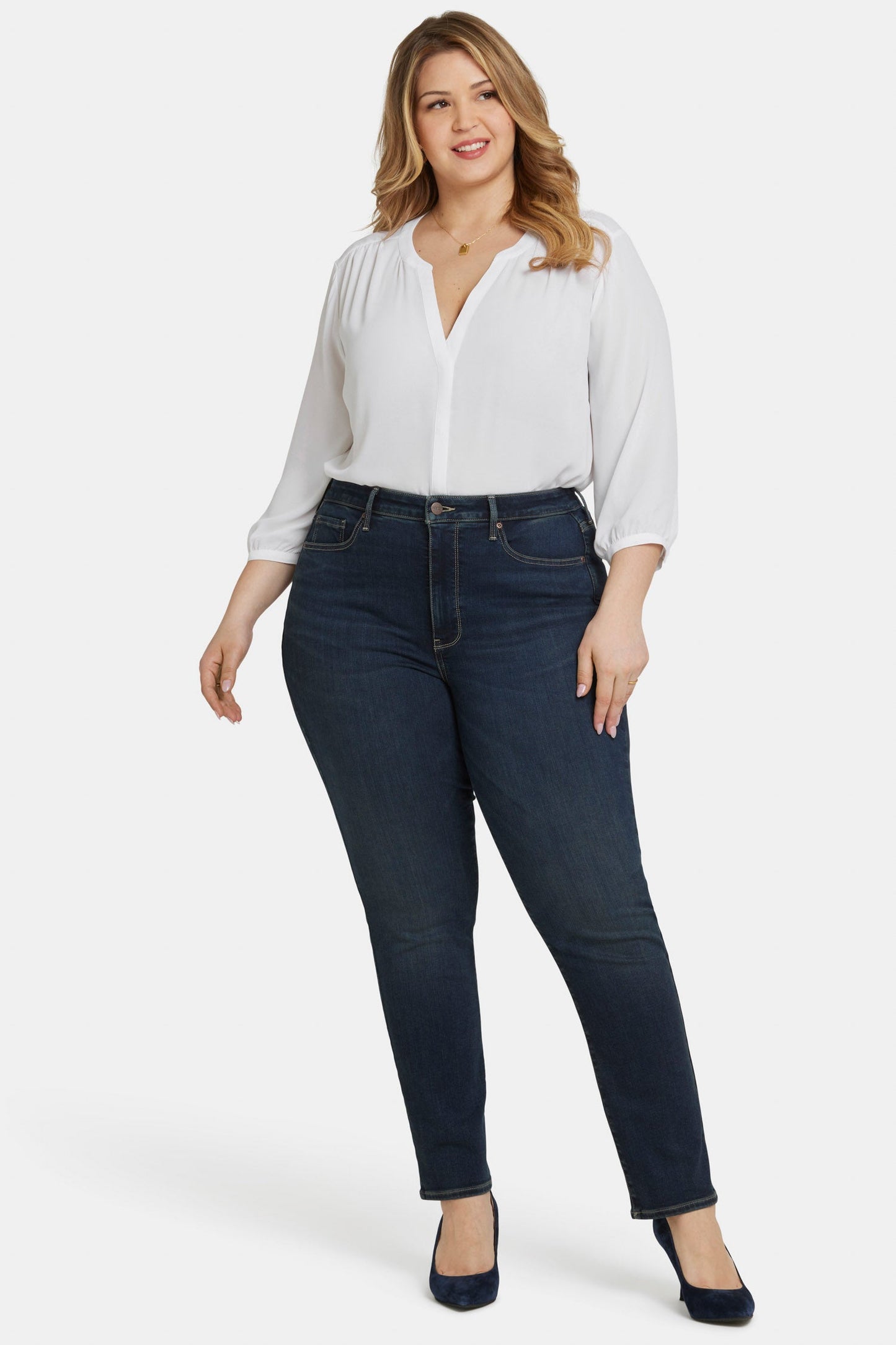 Sheri Slim Jeans In Plus Size - Presley