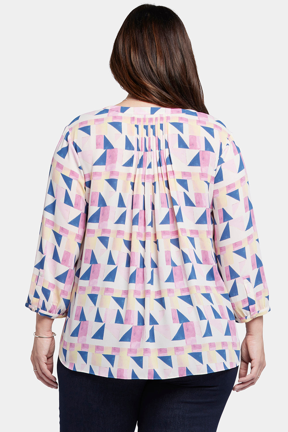 Pintuck Blouse In Plus Size - Marquette