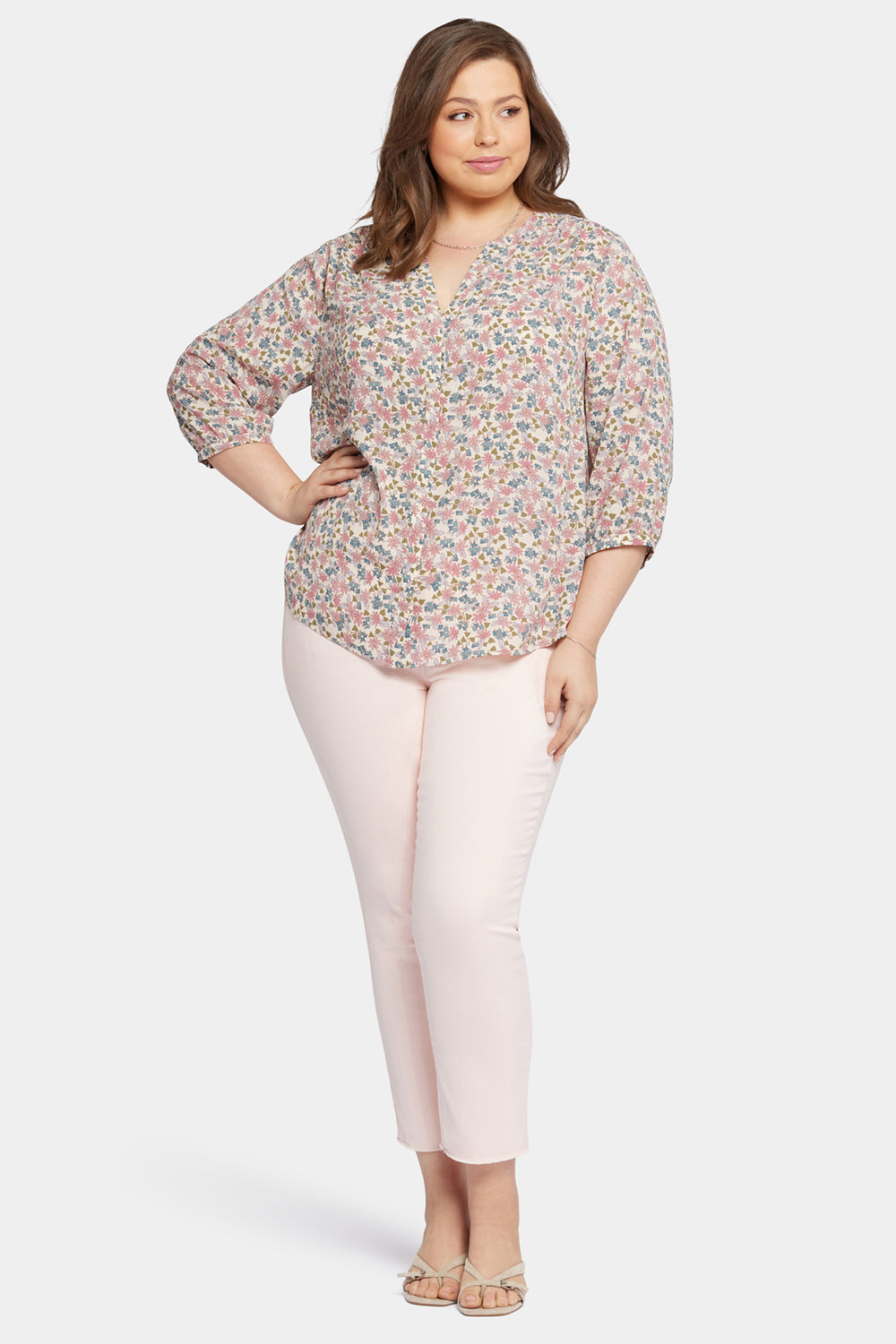 Pintuck Blouse In Plus Size - Harlowe Hill