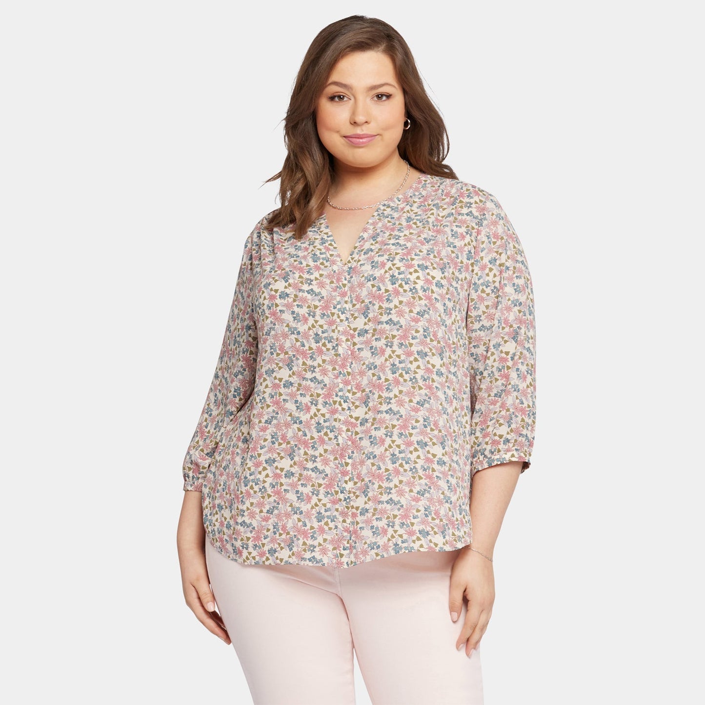Pintuck Blouse In Plus Size - Harlowe Hill