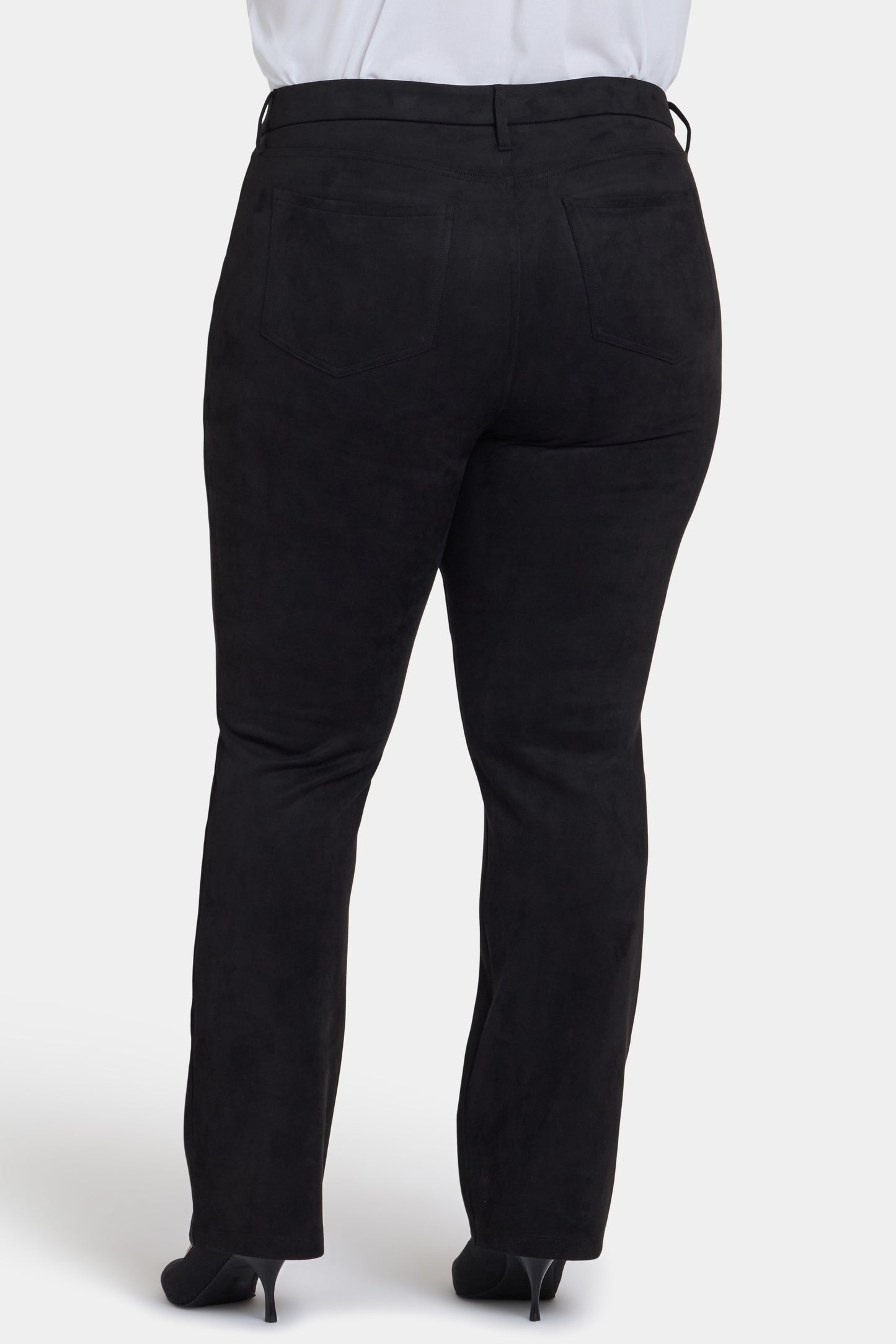 Marilyn Straight Pants In Plus Size - Black