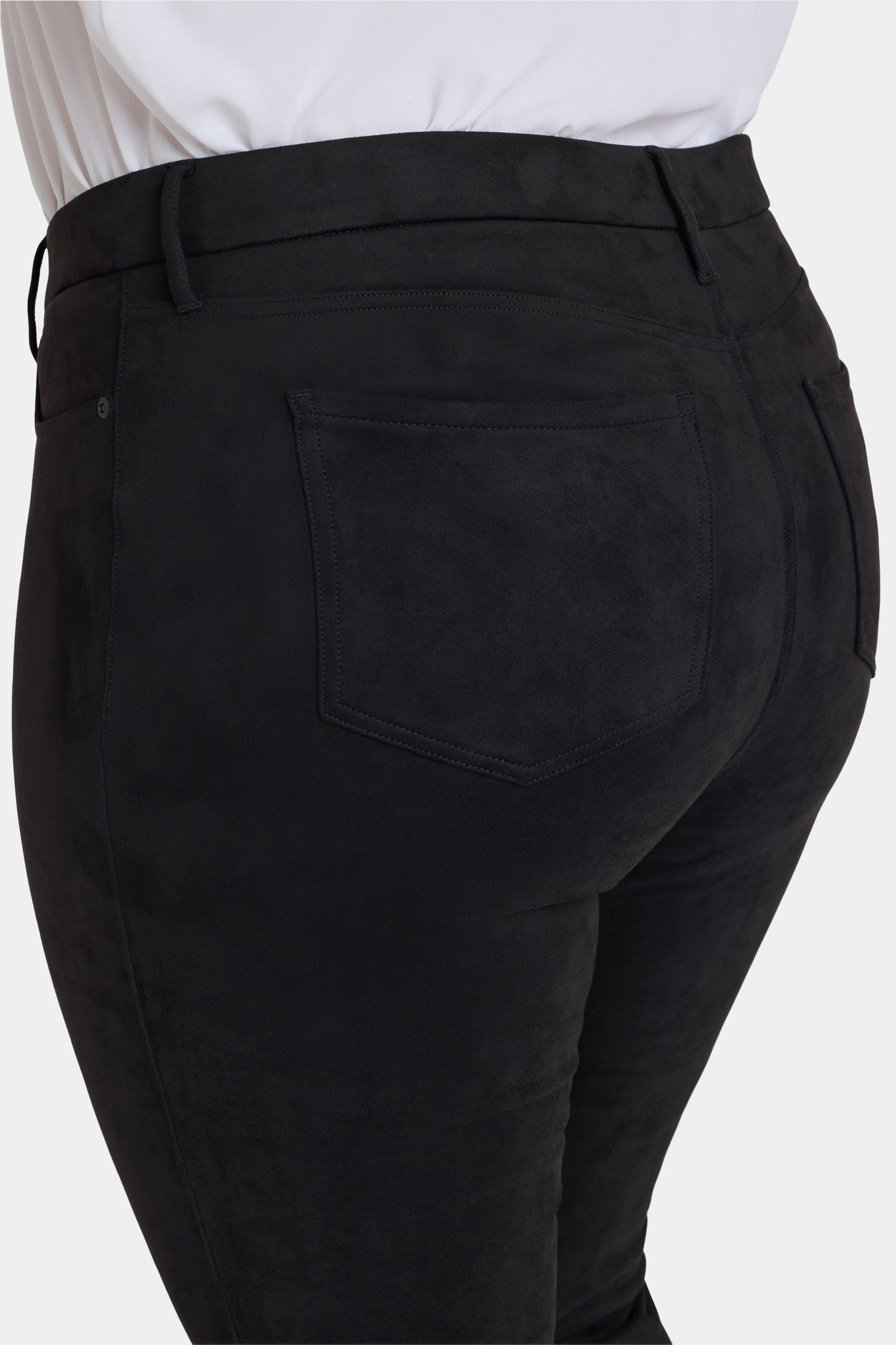 Marilyn Straight Pants In Plus Size - Black