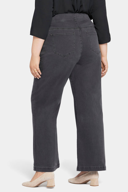 Pull-On Teresa Wide Leg Jeans In Plus Size - Sierra