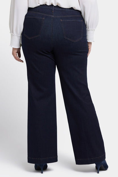 Teresa Wide Leg Jeans In Plus Size - Magical