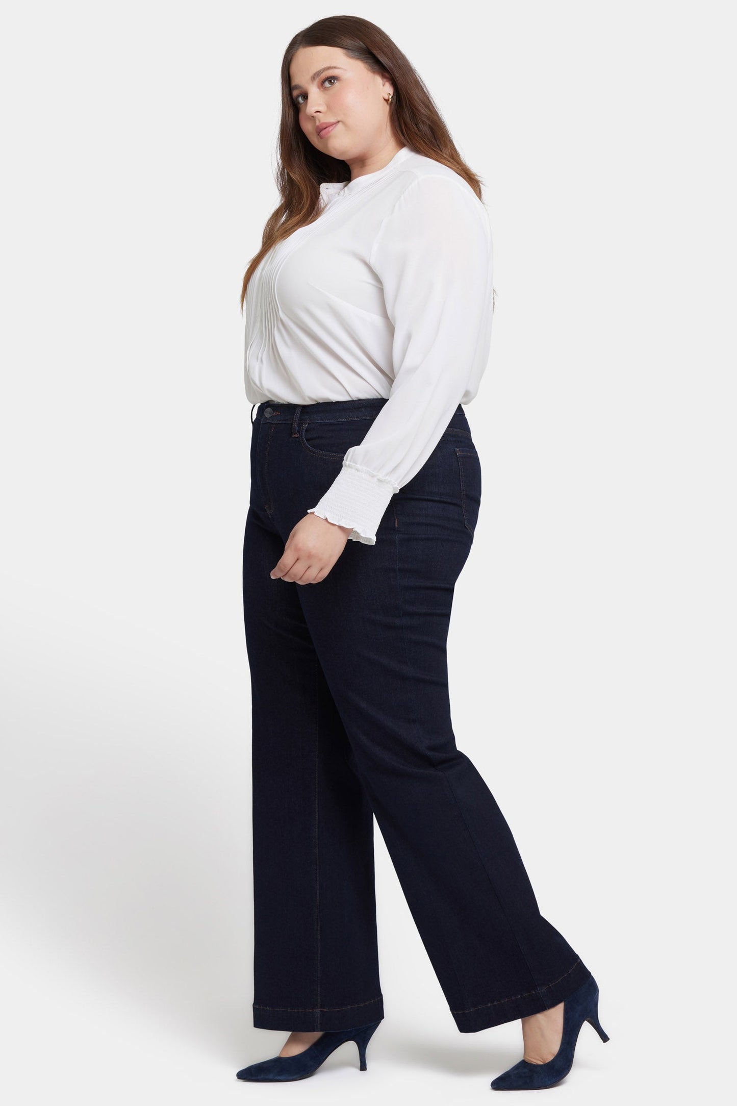 Teresa Wide Leg Jeans In Plus Size - Magical