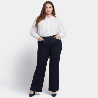 Teresa Wide Leg Jeans In Plus Size - Magical