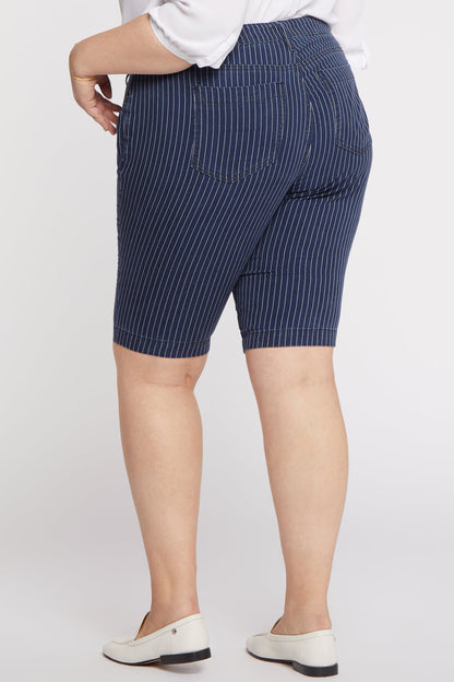 Tailored Bermuda Shorts in Plus Size - Dark Enzyme