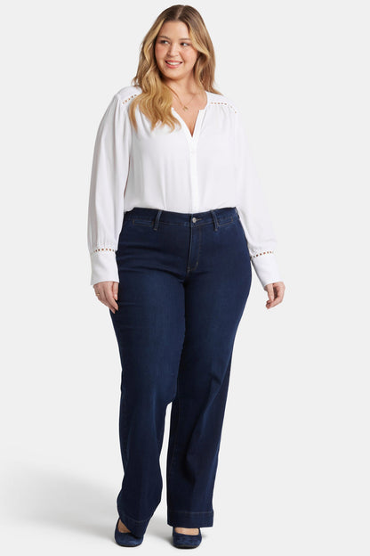 Teresa Trouser Jeans In Plus Size - Burbank Wash