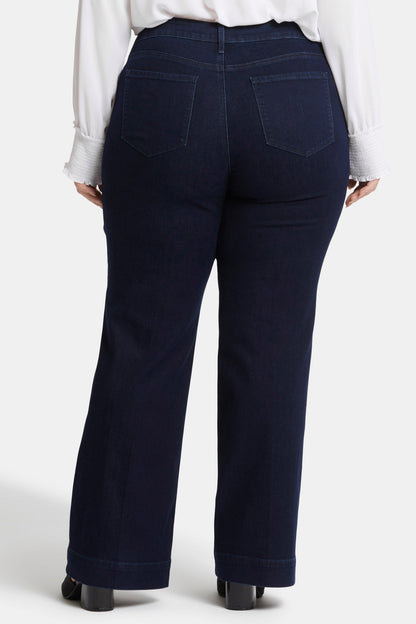 Teresa Trouser Jeans In Plus Size - Dark Enzyme