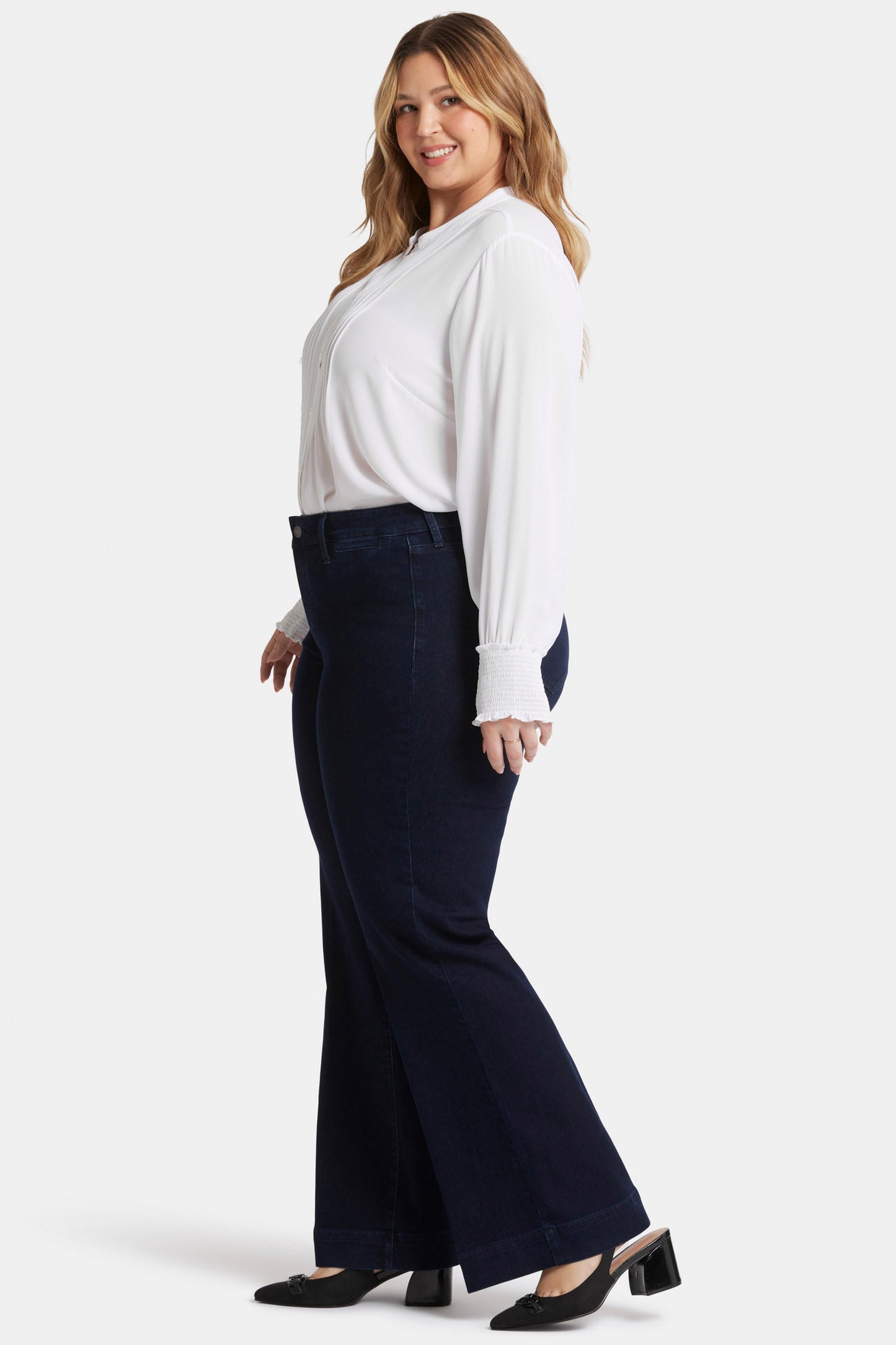 Teresa Trouser Jeans In Plus Size - Dark Enzyme