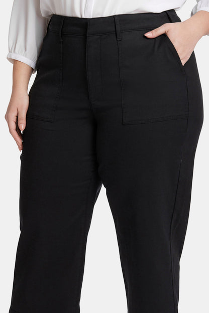 Utility Pants In Plus Size - Black